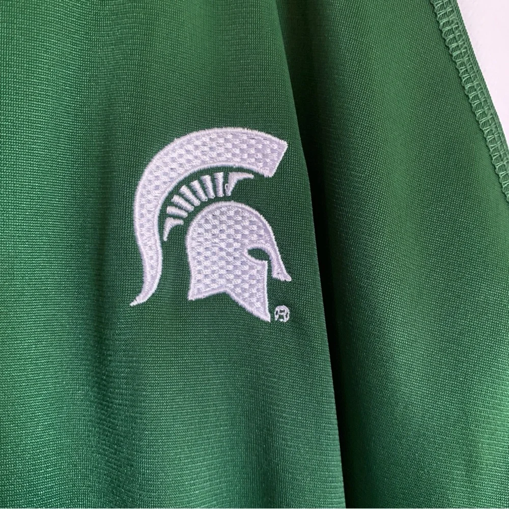 HARRITON Michigan State Spartan’s Track Jacket | Green & White |‎ Size XL